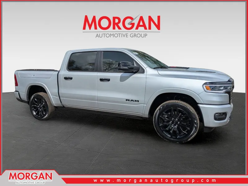 2026 Ram 1500 Limited in Silver — front three-quarter view
