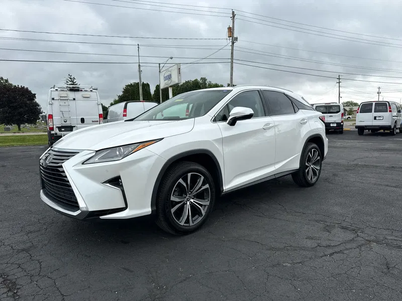 2019 Lexus RX 350 RX 350 in White — front three-quarter view