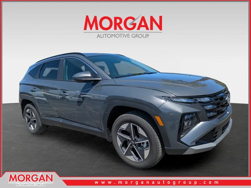 2026 Hyundai TUCSON SEL in Hampton Gray — front three-quarter view
