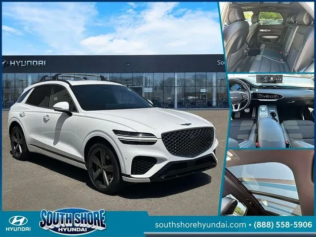 2023 Genesis GV70 2.5T in Alta White — front three-quarter view