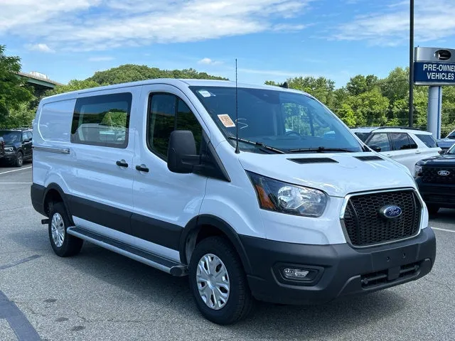 2025 Ford Transit Cargo Van Base in Oxford White — front three-quarter view