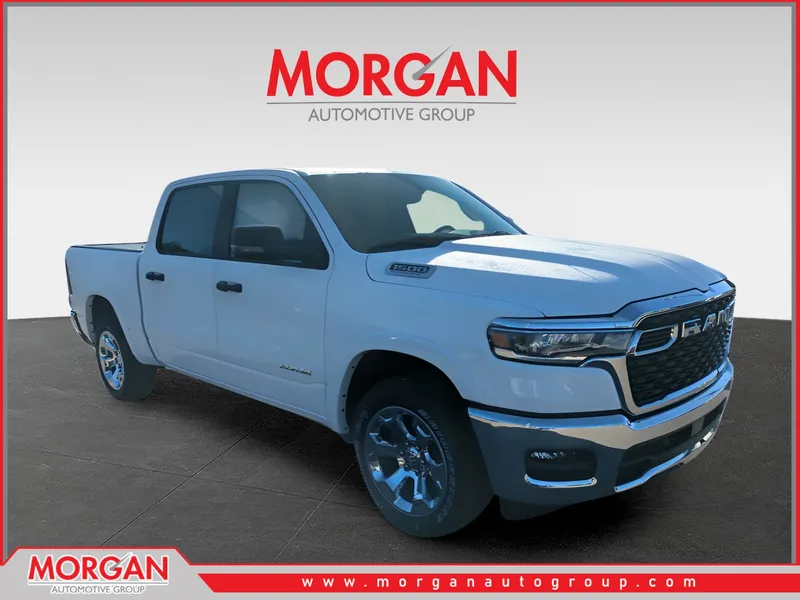 2026 Ram 1500 Big Horn/Lone Star in White — front three-quarter view