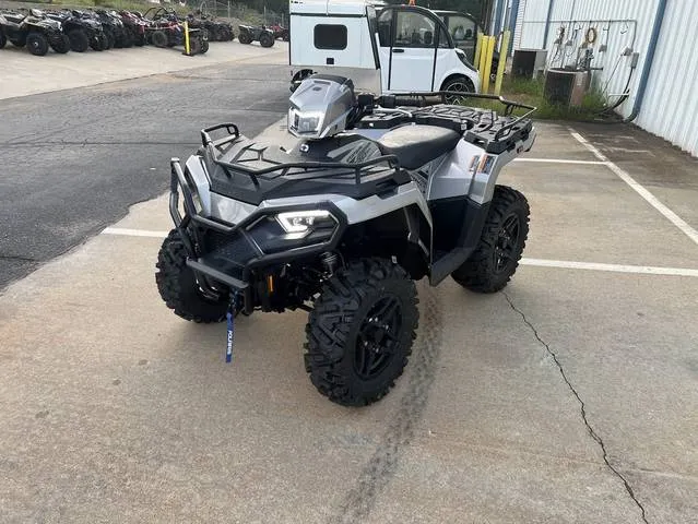 2026 Polaris® Sportsman 570 EPS Ultimate Ride Command Turbo Silver — front three-quarter view