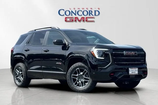 2026 GMC Terrain AT4 in Ebony Twilight Metallic — front three-quarter view