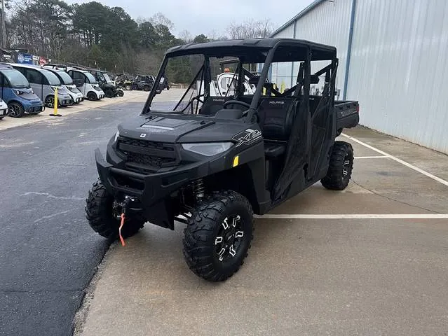 2026 Polaris® Ranger Crew XP 1000 EPS Texas Edition Black Crystal — front three-quarter view