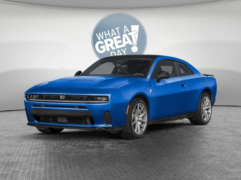 2026 Dodge Charger CHARGER R/T 2-DOOR AWD in Bludicrous Exterior Paint — front three-quarter view