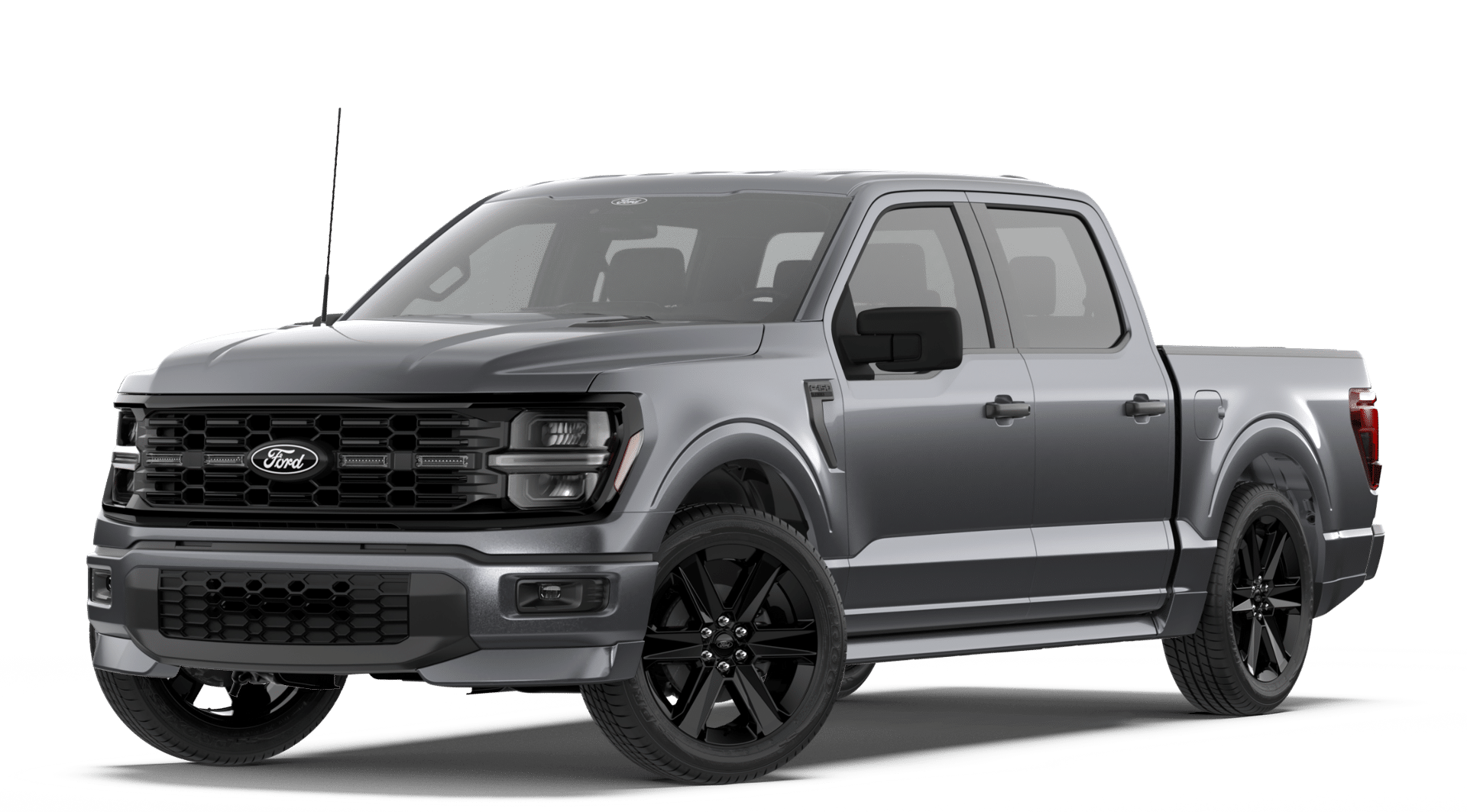 2026 Ford F-150 STX in Carbonized Gray Metallic — front three-quarter view