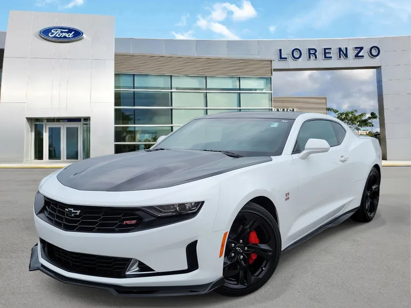2024 Chevrolet Camaro 2LT in Summit White — front three-quarter view