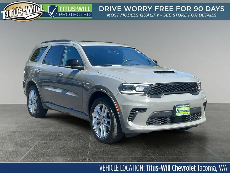 2025 Dodge Durango R/T in Gray — front three-quarter view