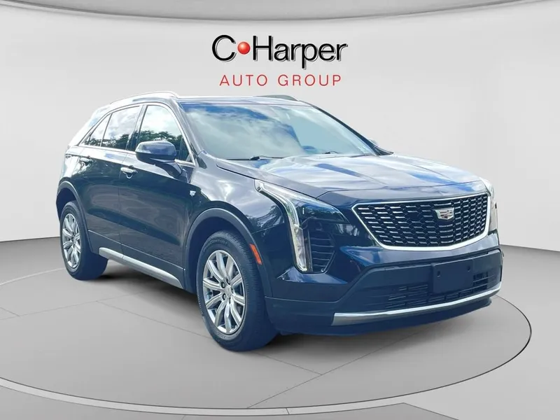 2023 Cadillac XT4 Premium Luxury in Galactic Grey Metallic — front three-quarter view