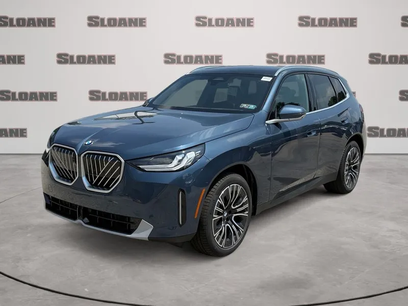 2026 BMW X3 30 xDrive in Arctic Race Blue Metallic — front three-quarter view