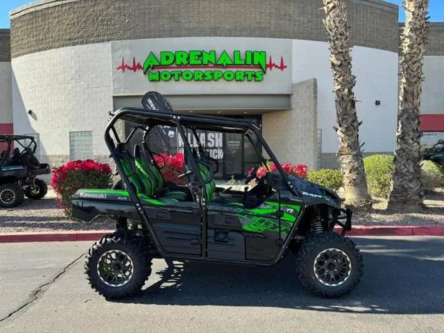 2025 Kawasaki Teryx4™ S LE Cypher Camo Gray — front three-quarter view