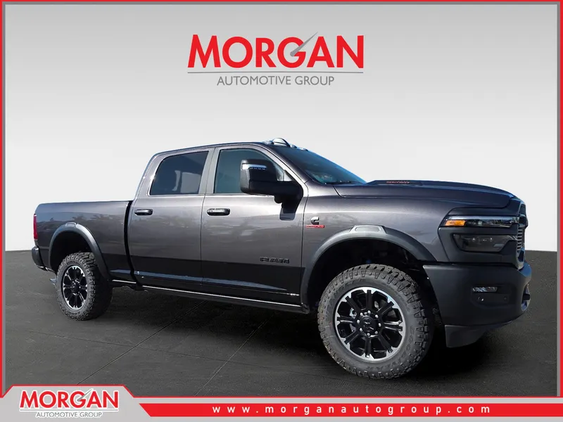 2026 Ram 2500 Rebel in Gray — front three-quarter view