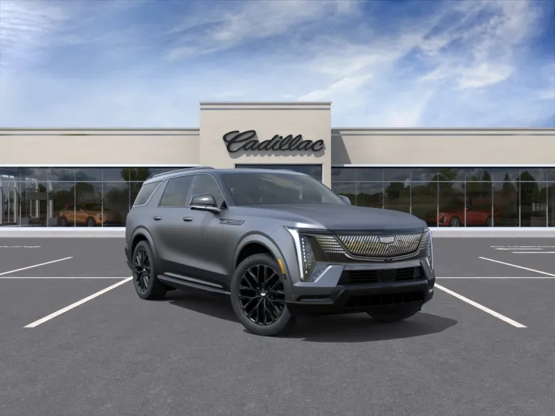 2026 Cadillac ESCALADE IQL Premium Sport in Magnus Metal Frost (Late And Extremely Limited Availability) — front three-quarter view