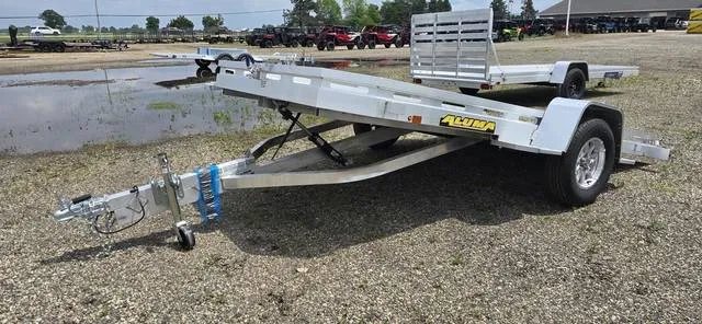 2027 Aluma 6'5X12 Aluminum Tilt Deck Utility Trailer For Sale. — front three-quarter view