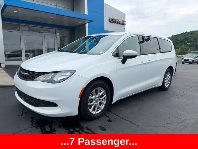 2022 Chrysler Voyager LX in Bright White Clea — front three-quarter view