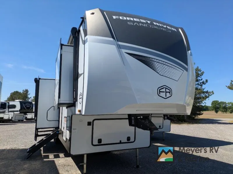 2026 Forest River RV Sandpiper 3710HBFB — front three-quarter view