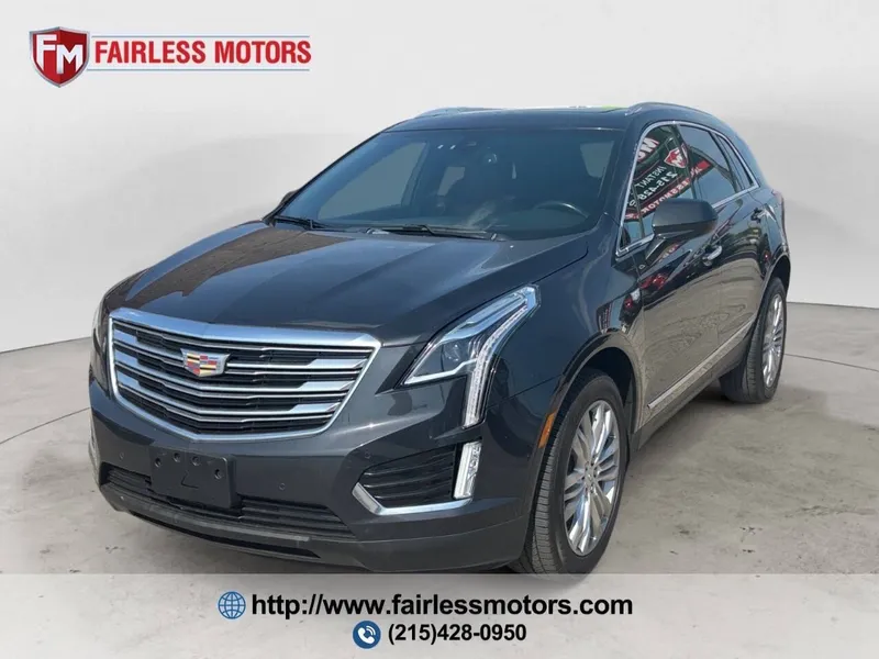 2019 Cadillac XT5 Premium Luxury 4x4 4dr SUV in Black — front three-quarter view
