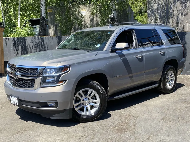 2017 Chevrolet Tahoe LT in Pepperdust Metallic — front three-quarter view