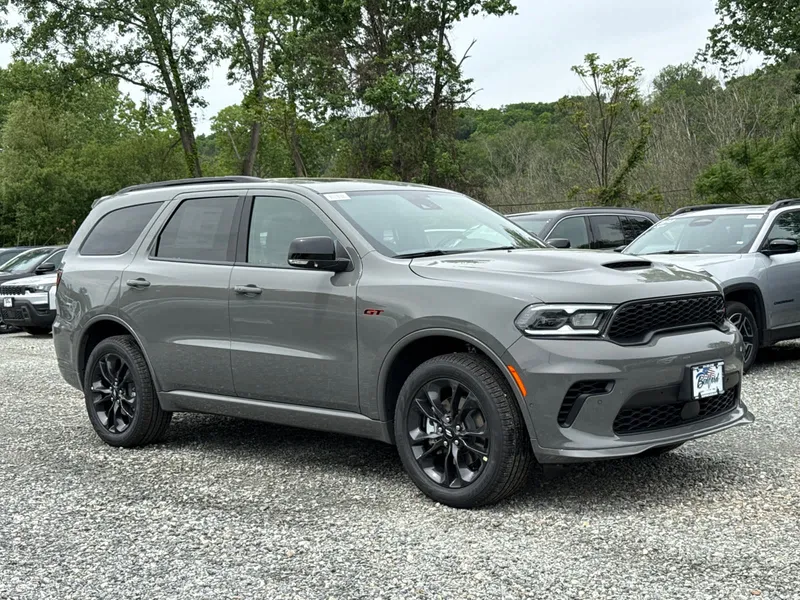 2026 Dodge Durango GT Plus in Destroyer Gray Clearcoat — front three-quarter view