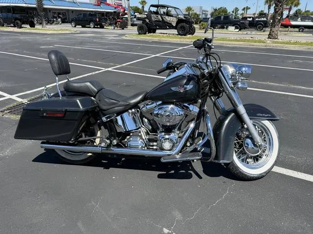 2008 Harley-Davidson® FLSTN - Softail® Deluxe — front three-quarter view