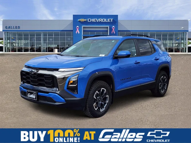 2026 Chevrolet Equinox ACTIV in Reef Blue Metallic — front three-quarter view