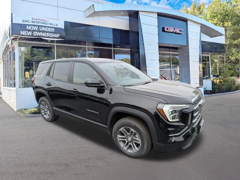 2026 GMC Terrain AWD Elevation in Ebony Twilight Metallic — front three-quarter view