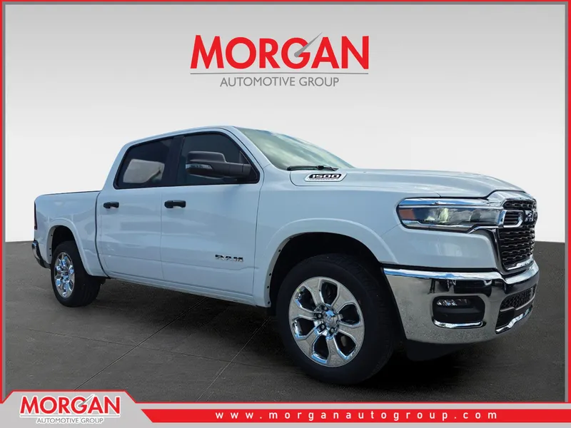 2026 Ram 1500 Big Horn/Lone Star in White — front three-quarter view