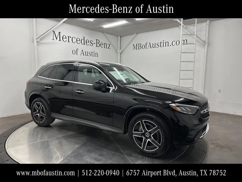 2026 Mercedes-Benz GLC 300 in Black — front three-quarter view