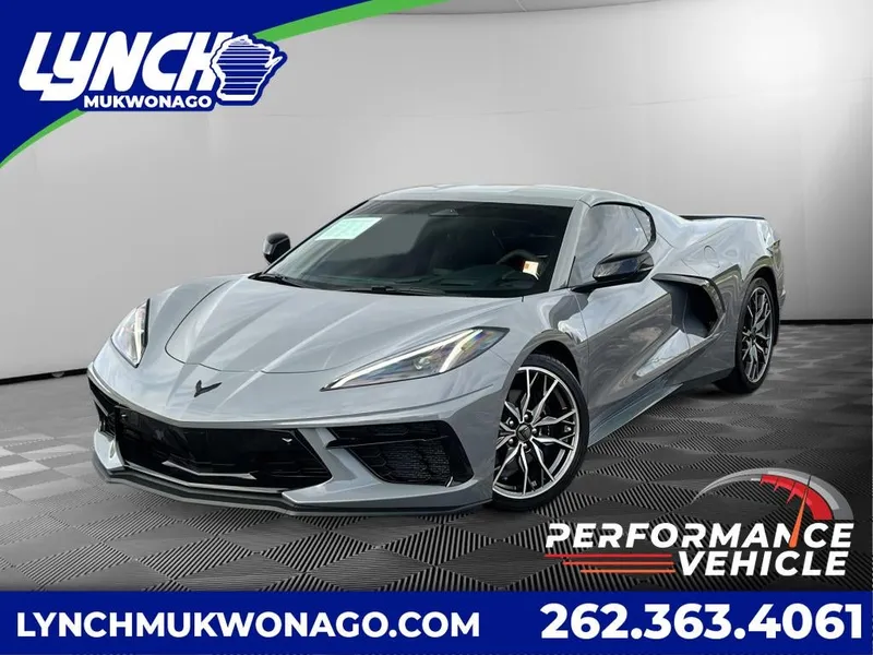 2024 Chevrolet Corvette Stingray 2LT in Sea Wolf Gray Tricoat — front three-quarter view