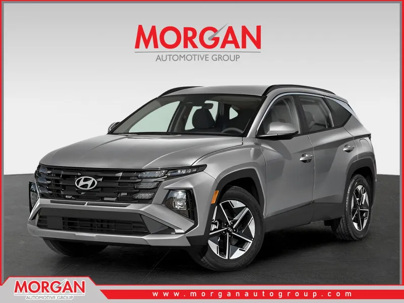 2026 Hyundai TUCSON SEL in Shimmering Silver — front three-quarter view