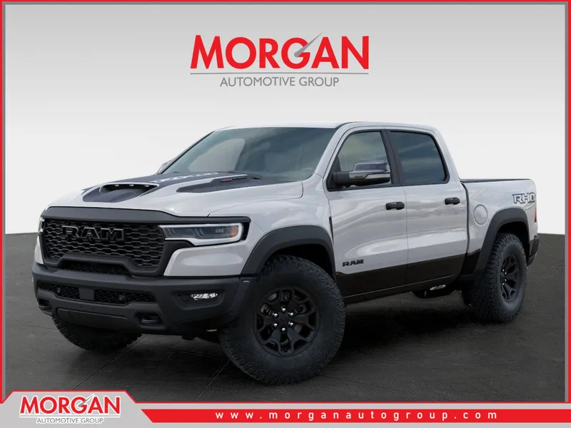 2026 Ram 1500 RHO in White — front three-quarter view