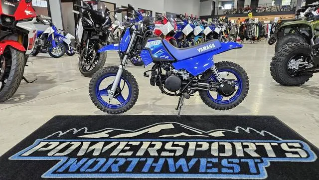 2027 Yamaha PW50 — front three-quarter view