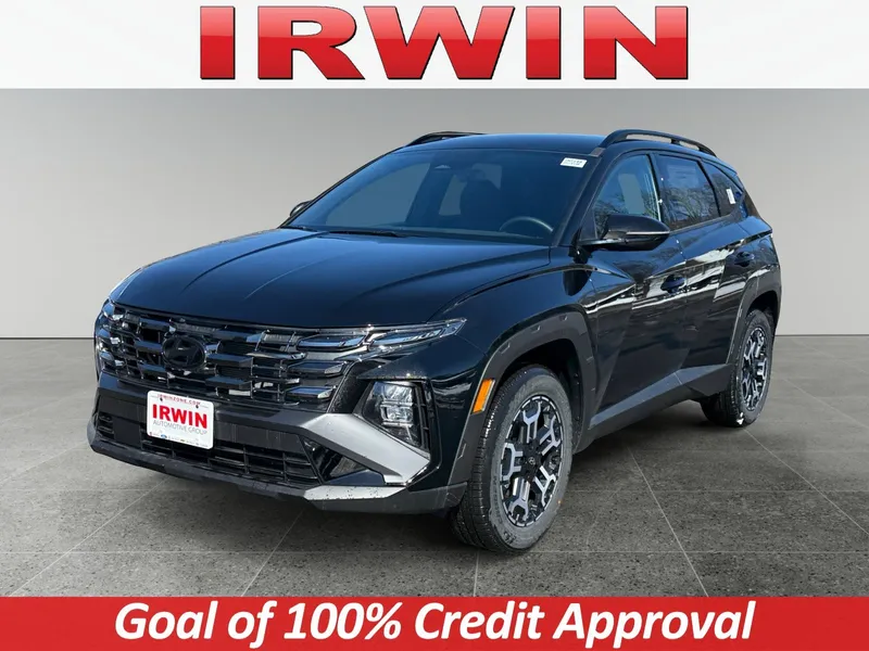 2026 Hyundai Tucson XRT AWD in Black — front three-quarter view