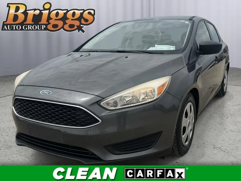 2017 Ford Focus S in Magnetic — front three-quarter view