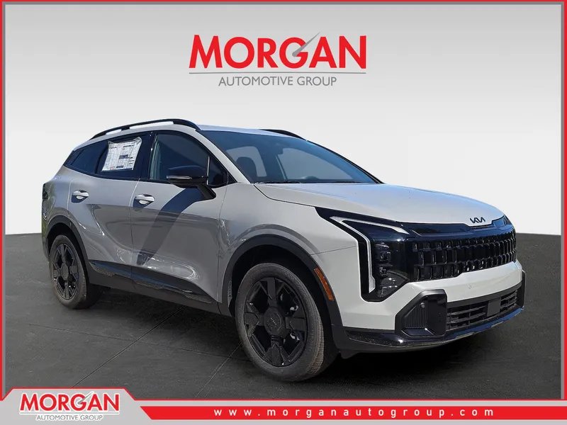 2026 Kia Sportage X-Line in Wolf Gray — front three-quarter view