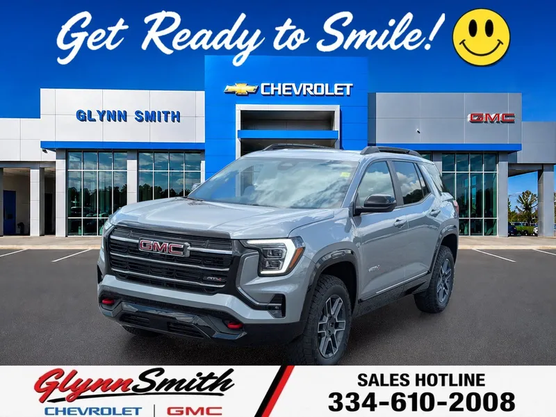 2026 GMC Terrain AT4 in Sterling Metallic — front three-quarter view