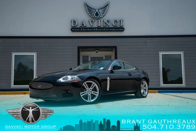 2007 Jaguar XK-Series XKR in Black / Black — front three-quarter view