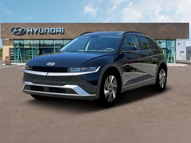 2025 Hyundai IONIQ 5 SEL in Abyss Black — front three-quarter view