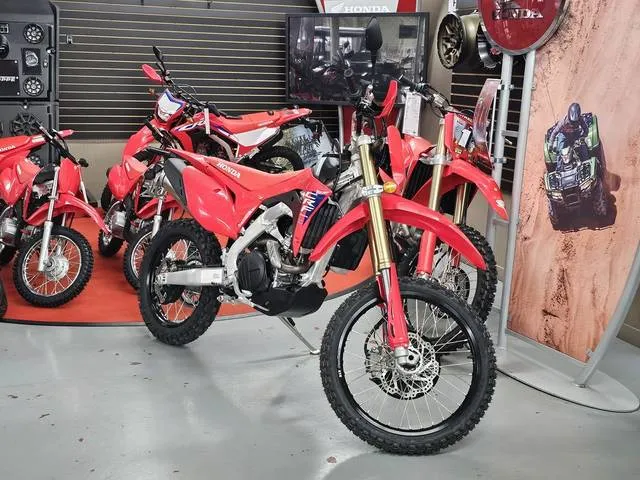 2025 Honda® CRF450RL — front three-quarter view
