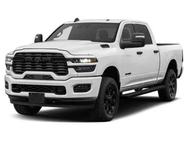 2026 RAM 2500 Big Horn in Diamond Black Crystal Pearl-Coat Exterior Paint — front three-quarter view