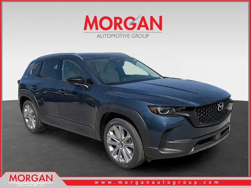 2026 Mazda CX-50 2.5 S Premium in Ingot Blue Metallic — front three-quarter view