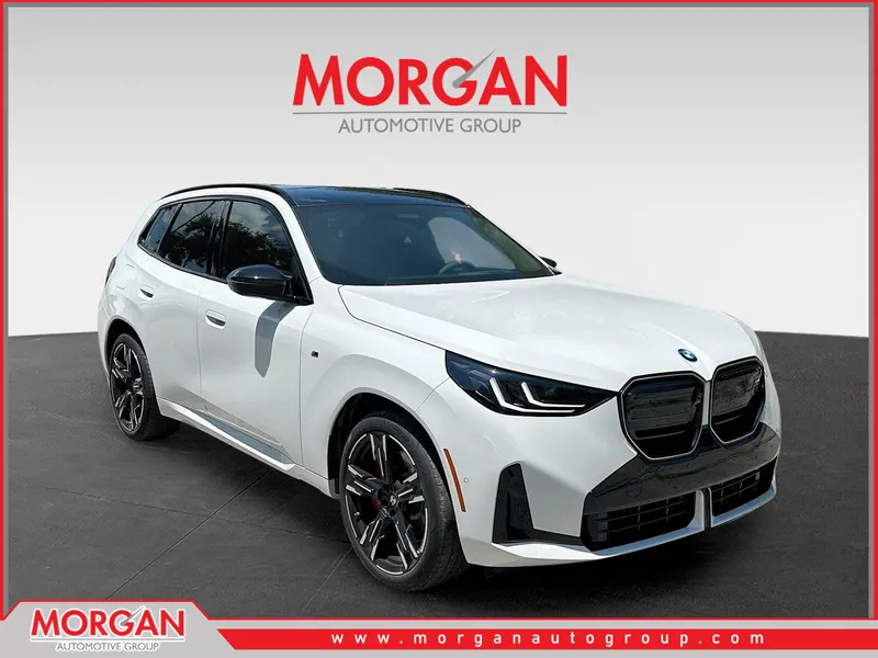 2026 BMW X3 M50 xDrive in White — front three-quarter view