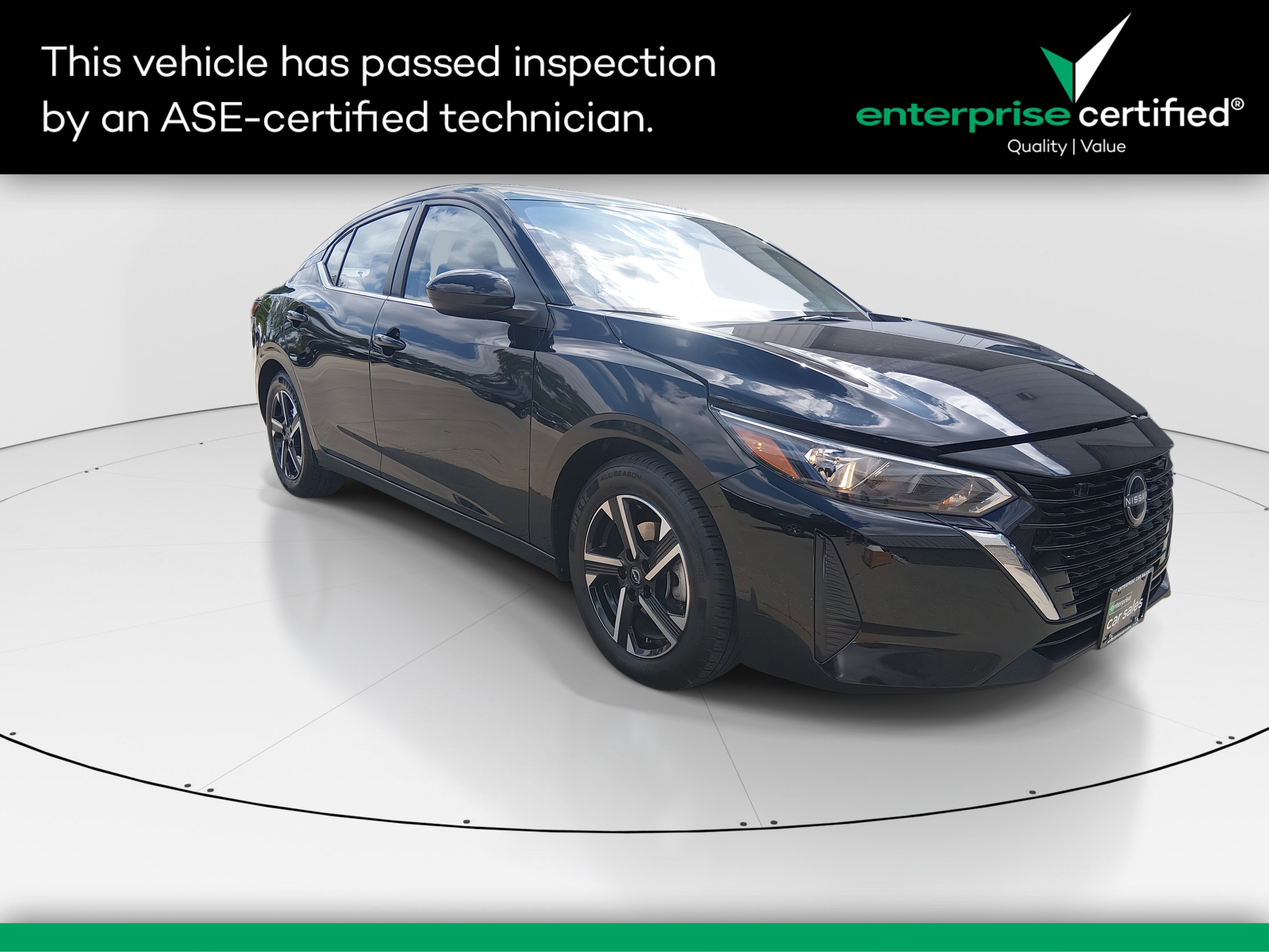 2024 Nissan Sentra SV CVT — front three-quarter view