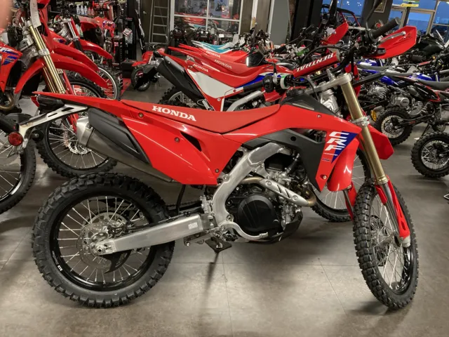2025 Honda® CRF450RL — front three-quarter view
