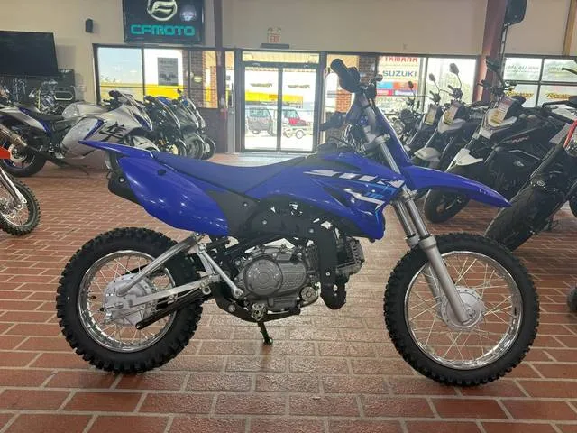 2026 Yamaha TT-R110E — front three-quarter view