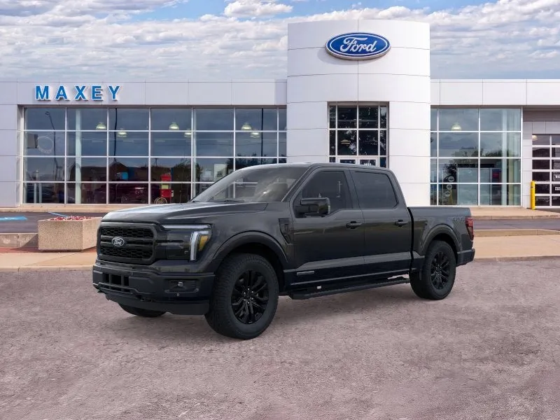 2026 Ford F-150 Lariat® in Agate Black Metallic — front three-quarter view