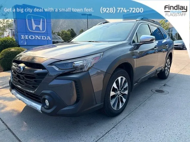 2024 Subaru Outback Touring XT in Magnetite Gray Metallic — front three-quarter view