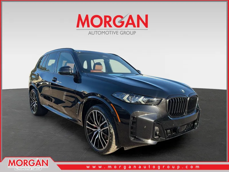 2026 BMW X5 xDrive40i in Black Sapphire Metallic — front three-quarter view