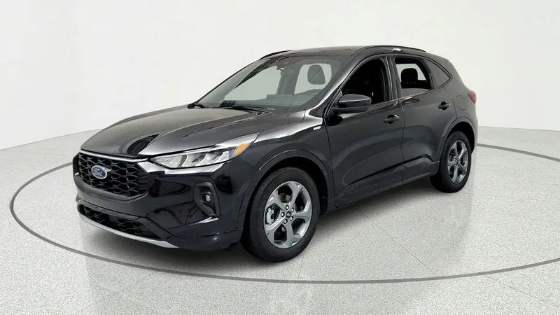 2023 Ford Escape ST-Line Select in Black — front three-quarter view
